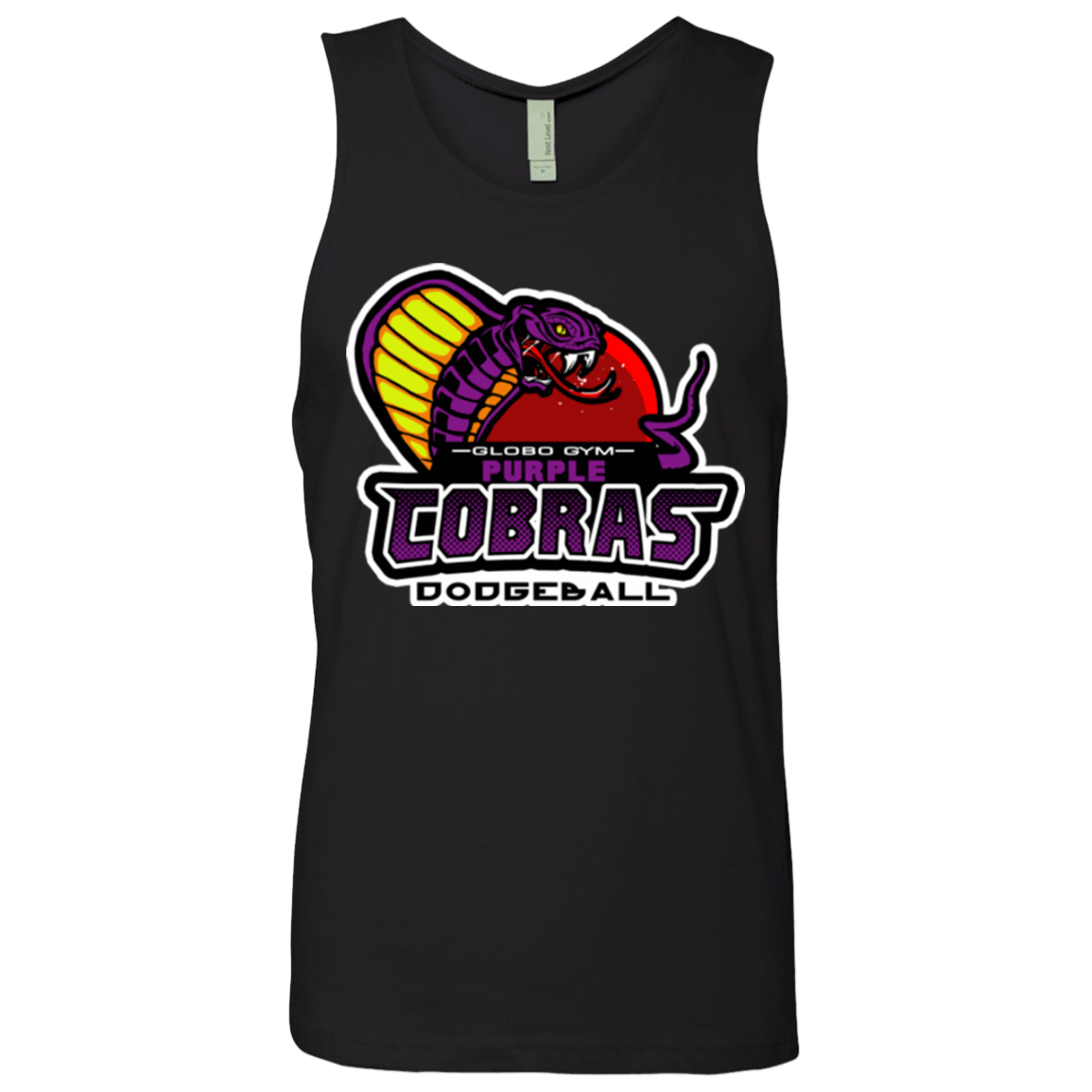T-Shirts Black / Small Purple Cobras Men's Premium Tank Top