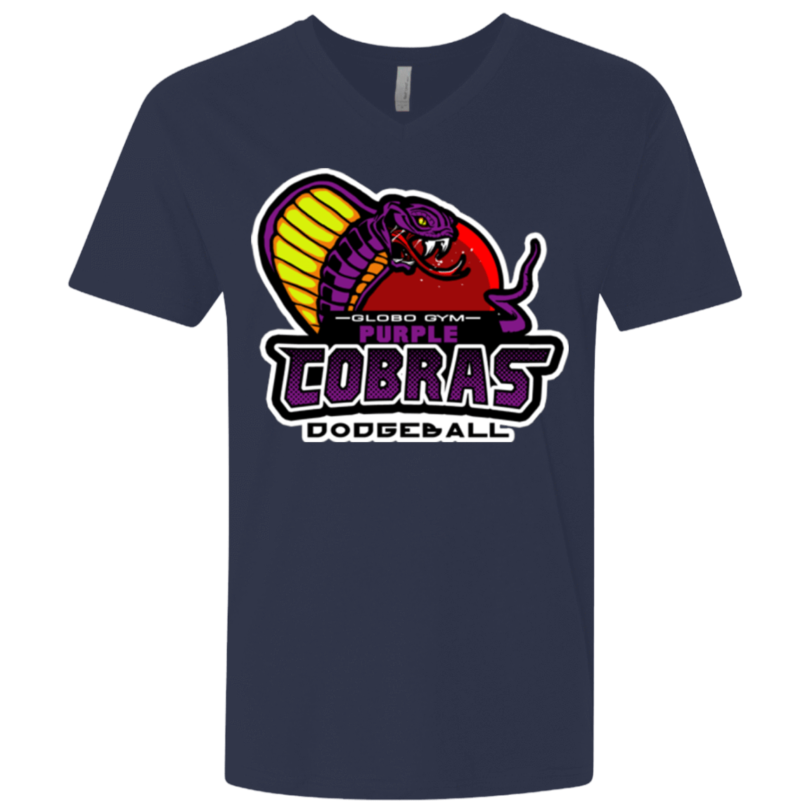 T-Shirts Midnight Navy / X-Small Purple Cobras Men's Premium V-Neck
