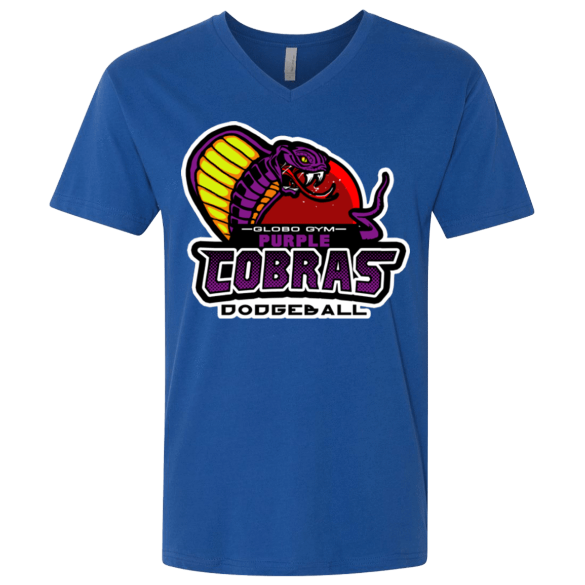 T-Shirts Royal / X-Small Purple Cobras Men's Premium V-Neck