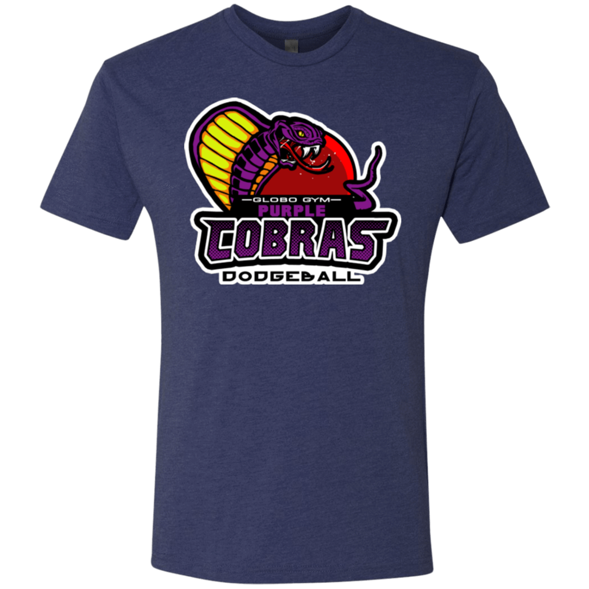 T-Shirts Vintage Navy / Small Purple Cobras Men's Triblend T-Shirt