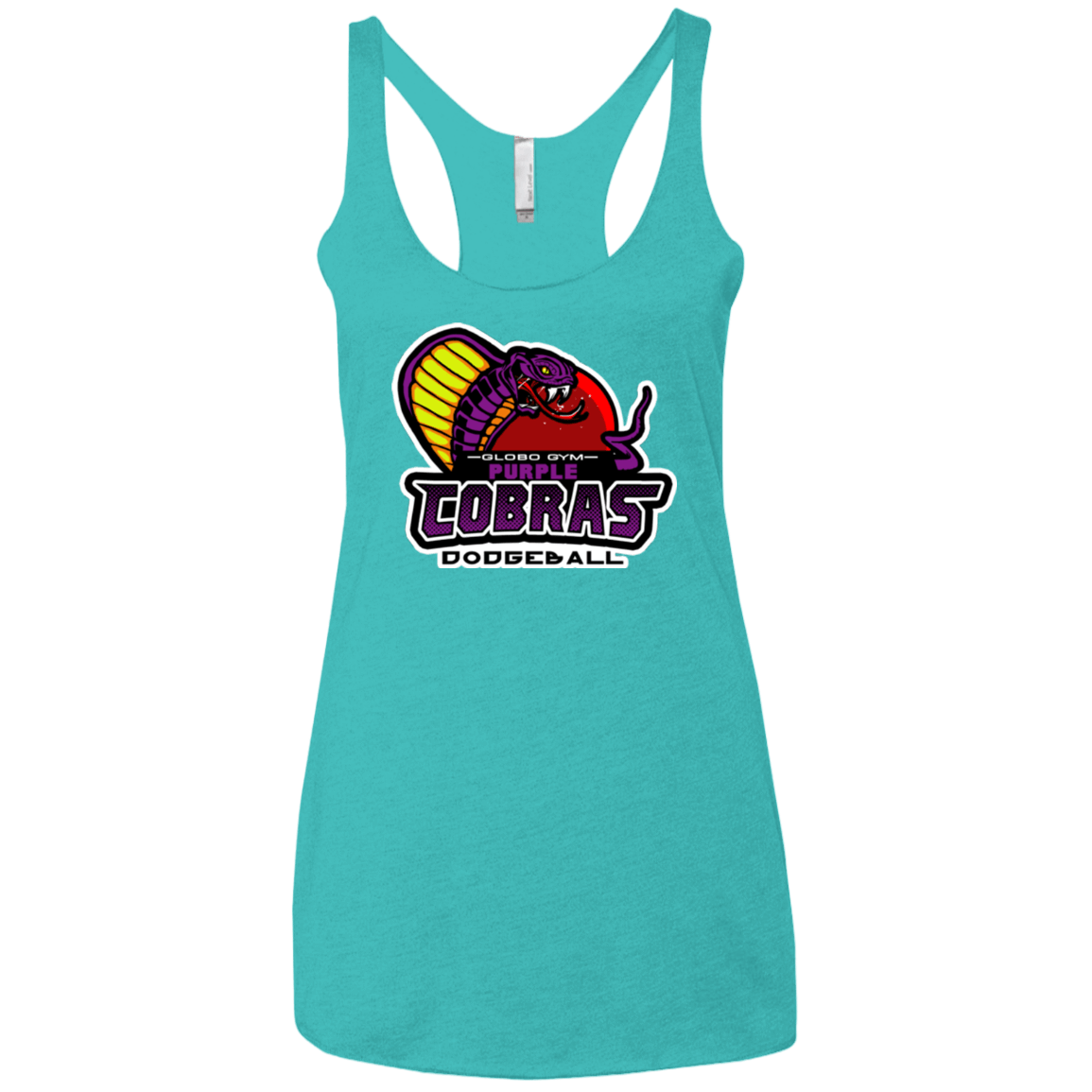 T-Shirts Tahiti Blue / X-Small Purple Cobras Women's Triblend Racerback Tank