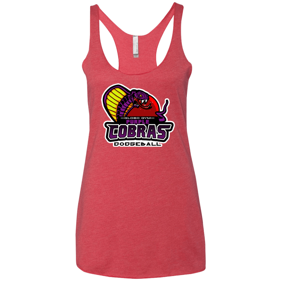 T-Shirts Vintage Red / X-Small Purple Cobras Women's Triblend Racerback Tank