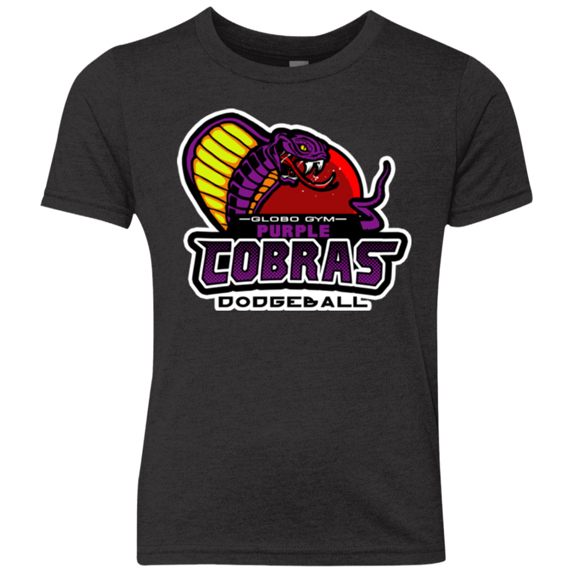 T-Shirts Vintage Black / YXS Purple Cobras Youth Triblend T-Shirt