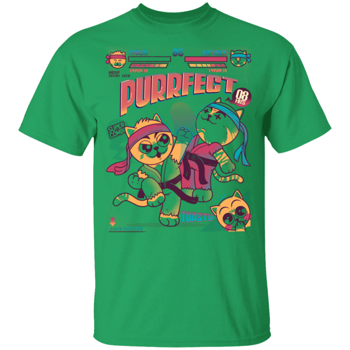 T-Shirts Irish Green / YXS Purrfect Youth T-Shirt