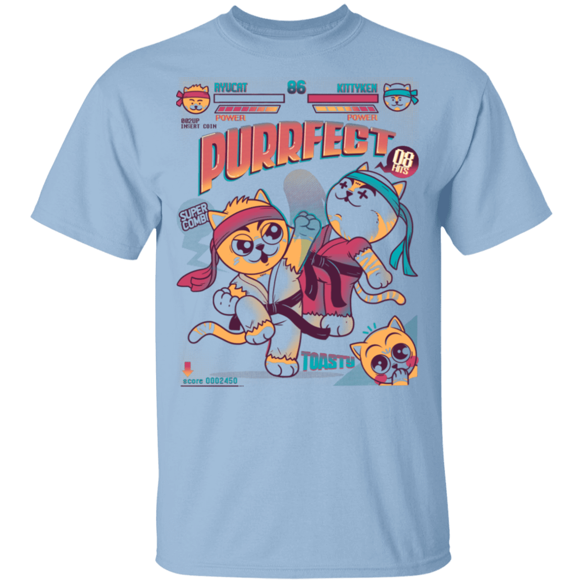 T-Shirts Light Blue / YXS Purrfect Youth T-Shirt