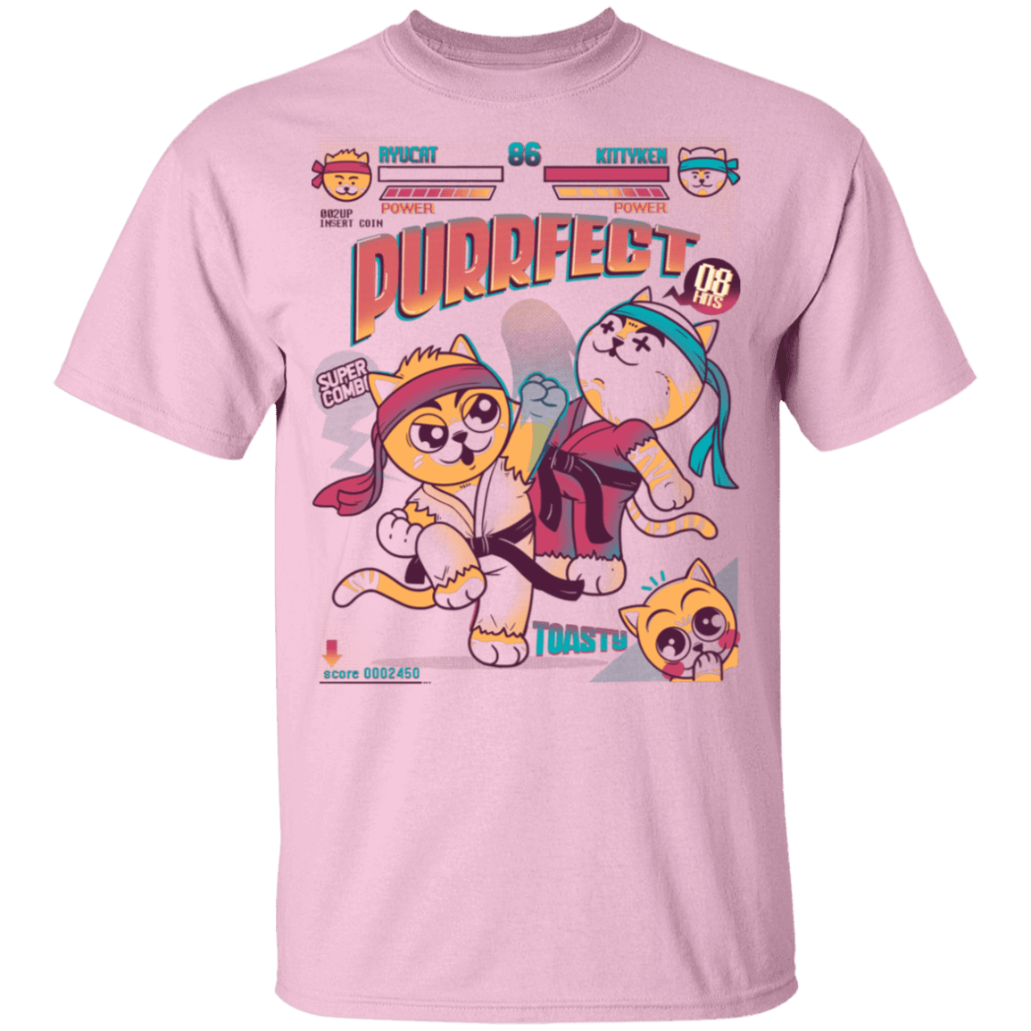 T-Shirts Light Pink / YXS Purrfect Youth T-Shirt