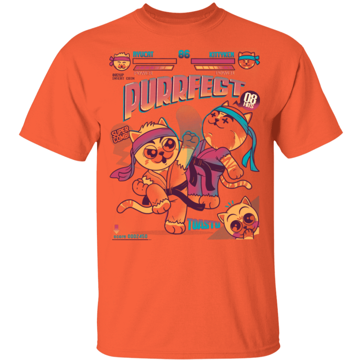 T-Shirts Orange / YXS Purrfect Youth T-Shirt