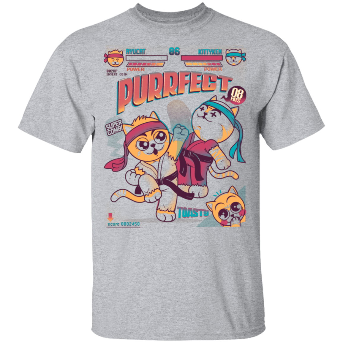 T-Shirts Sport Grey / YXS Purrfect Youth T-Shirt