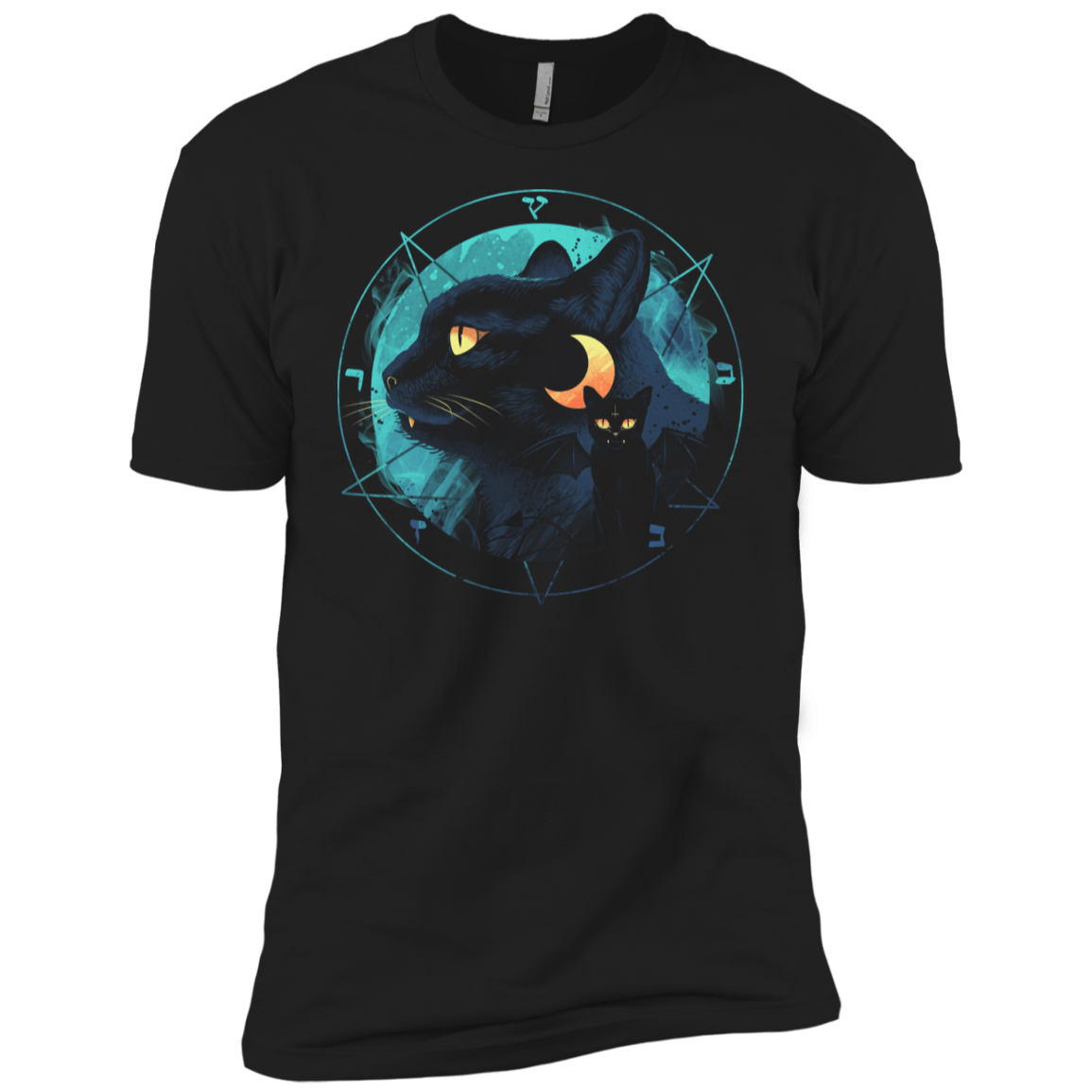 T-Shirts Black / YXS Puss the Evil Cat Boys Premium T-Shirt