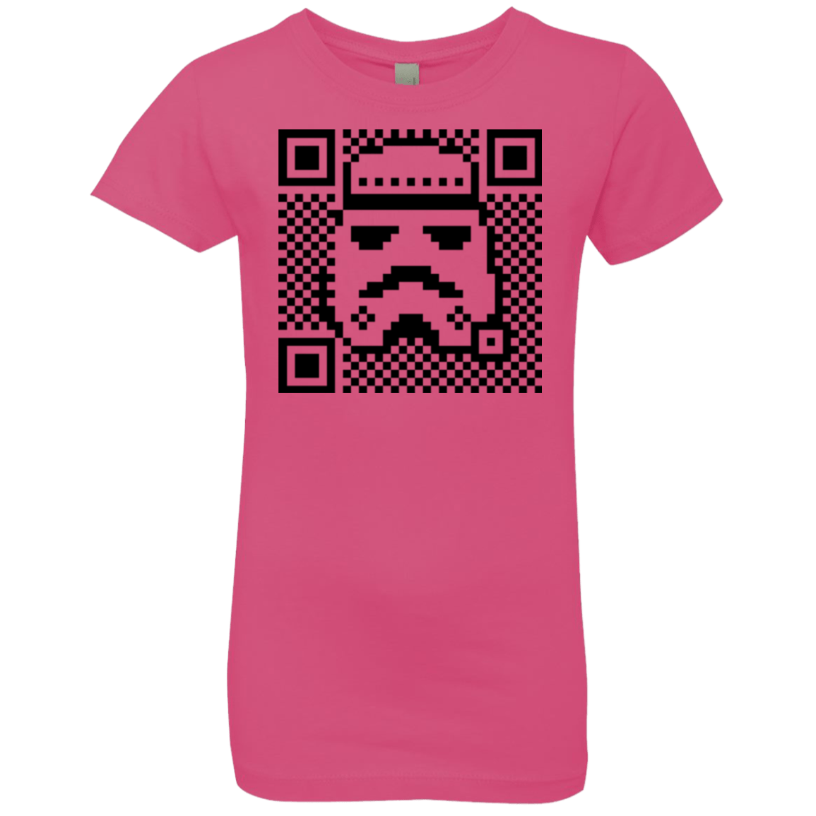 T-Shirts Hot Pink / YXS QR trooper Girls Premium T-Shirt
