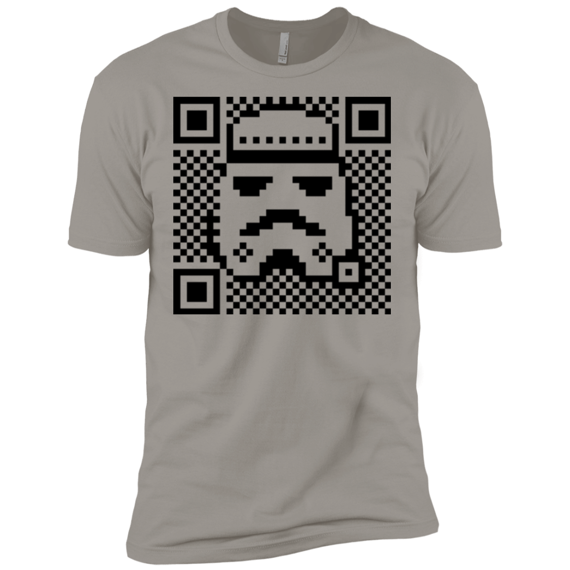 T-Shirts Light Grey / X-Small QR trooper Men's Premium T-Shirt