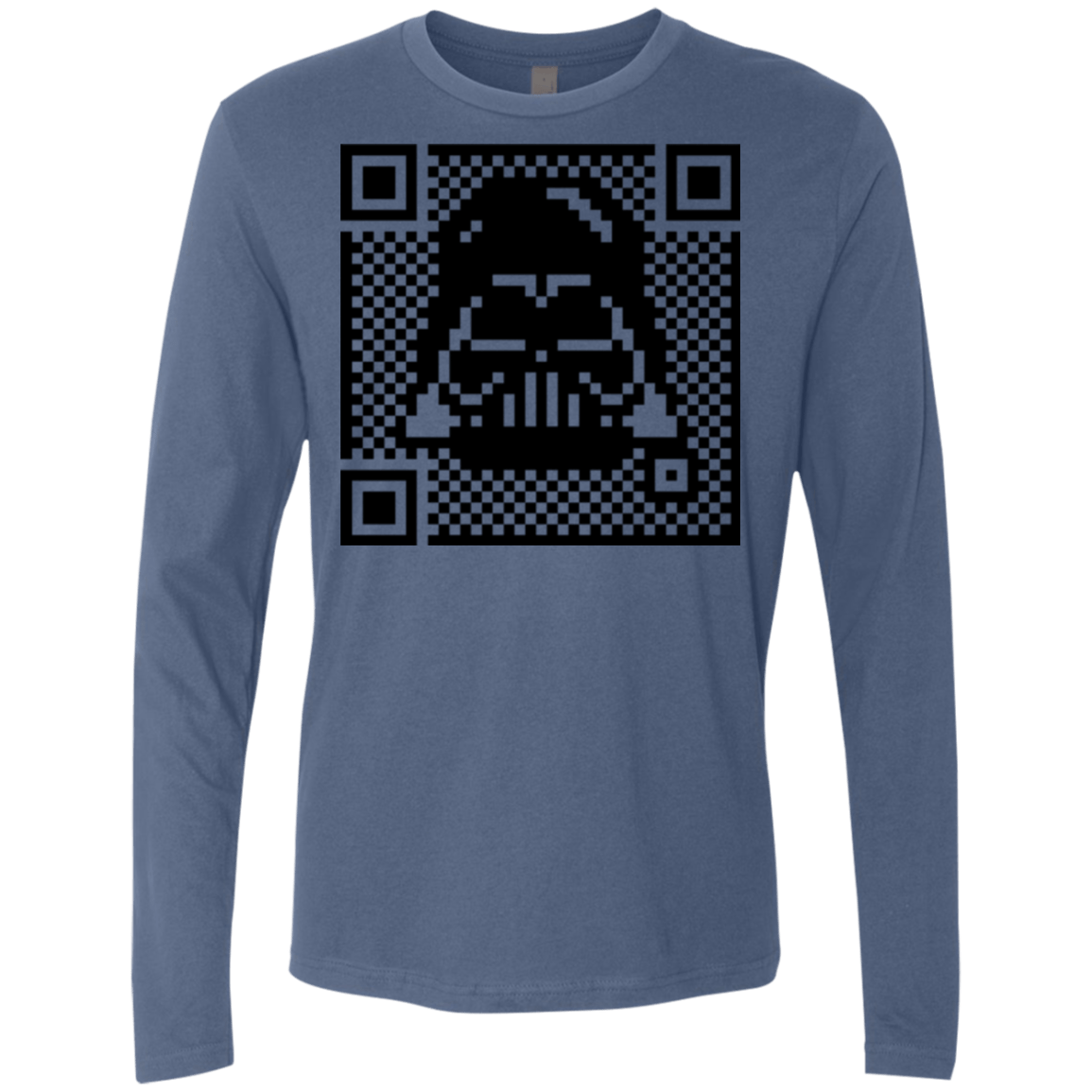 T-Shirts Indigo / Small QR vader Men's Premium Long Sleeve
