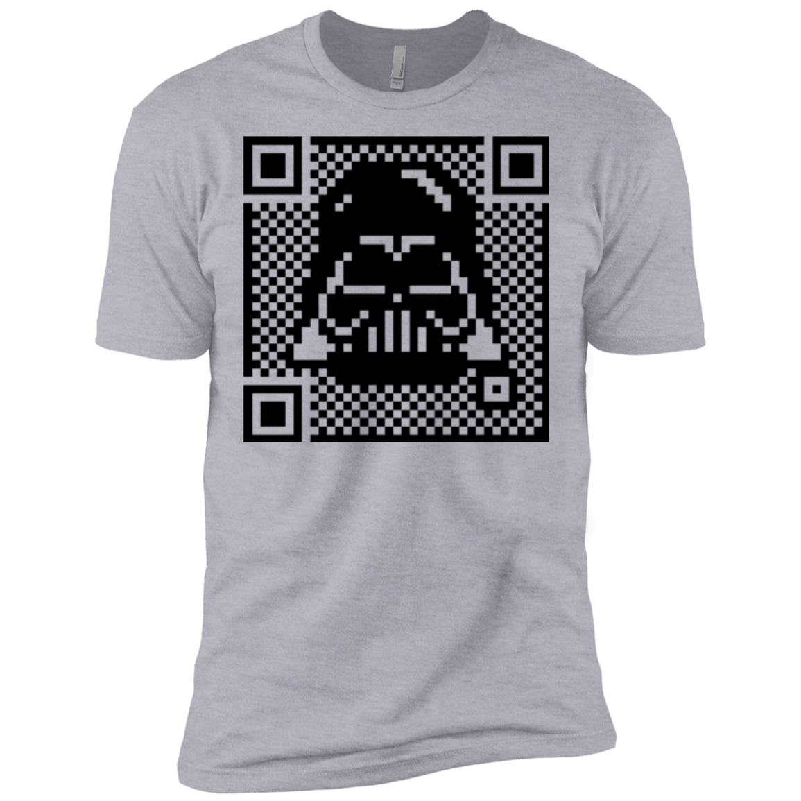 T-Shirts Heather Grey / X-Small QR vader Men's Premium T-Shirt