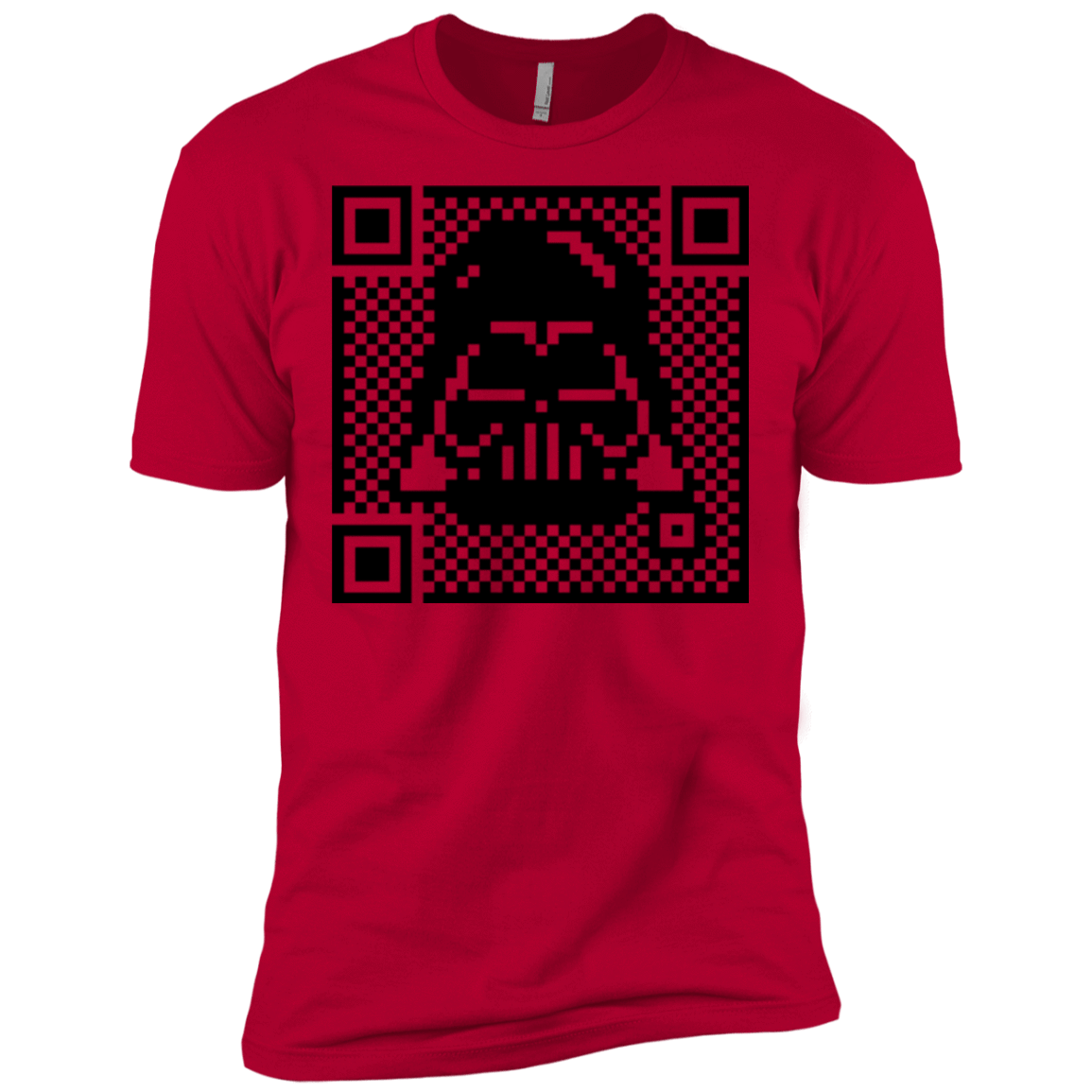 T-Shirts Red / X-Small QR vader Men's Premium T-Shirt