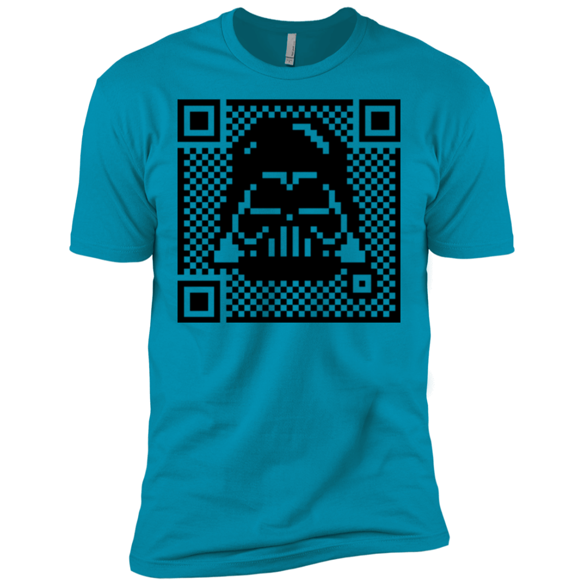 T-Shirts Turquoise / X-Small QR vader Men's Premium T-Shirt