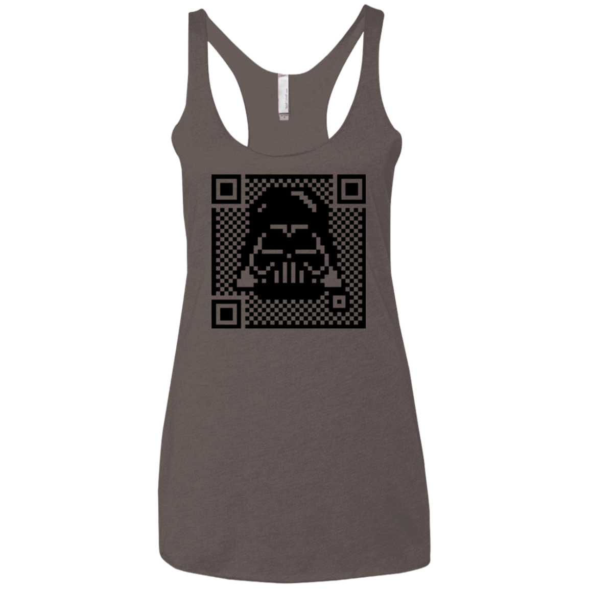 T-Shirts Macchiato / X-Small QR vader Women's Triblend Racerback Tank