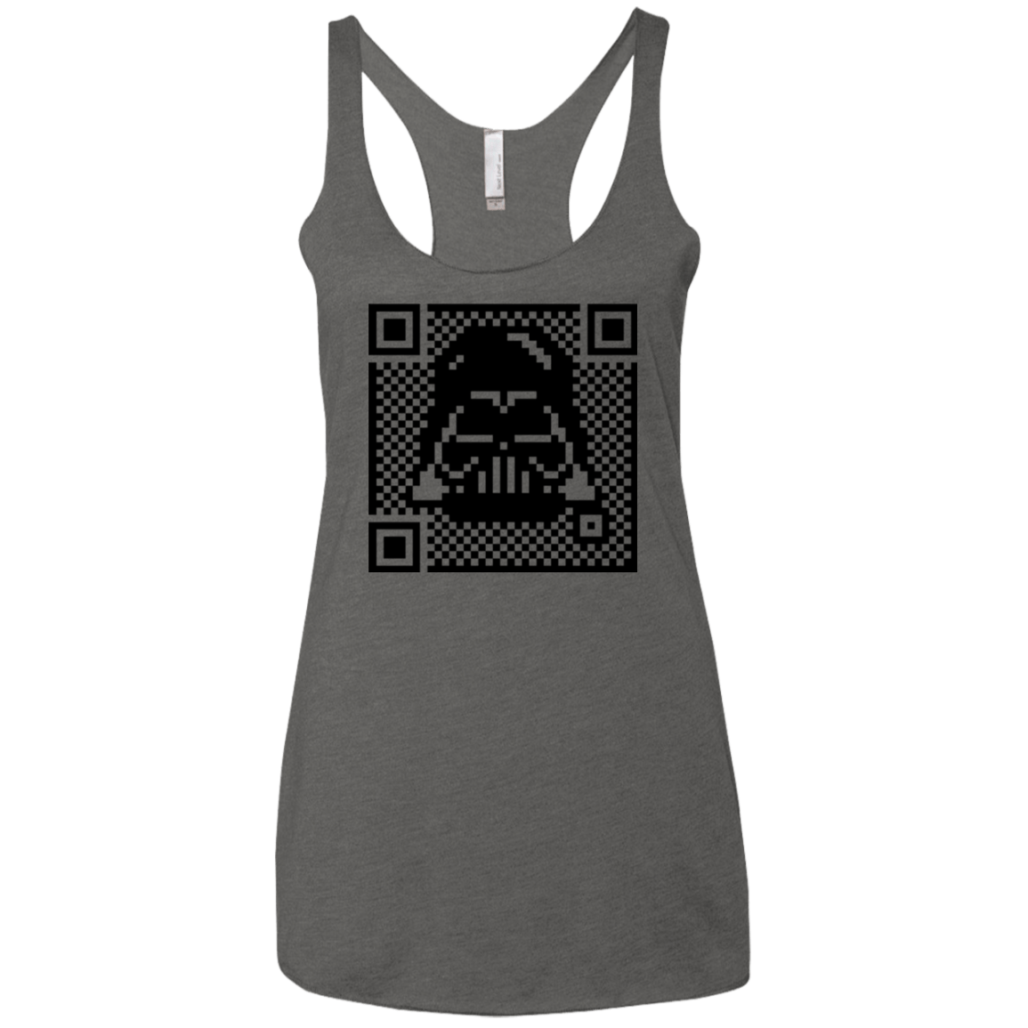 T-Shirts Premium Heather / X-Small QR vader Women's Triblend Racerback Tank