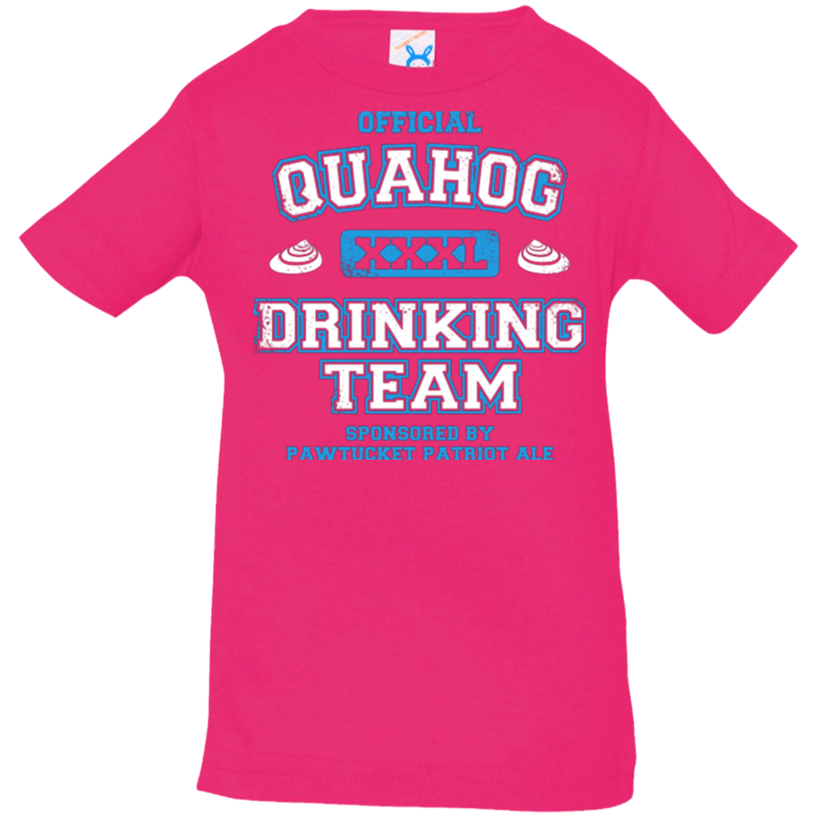 T-Shirts Hot Pink / 6 Months Quahog Drinking Team Infant Premium T-Shirt