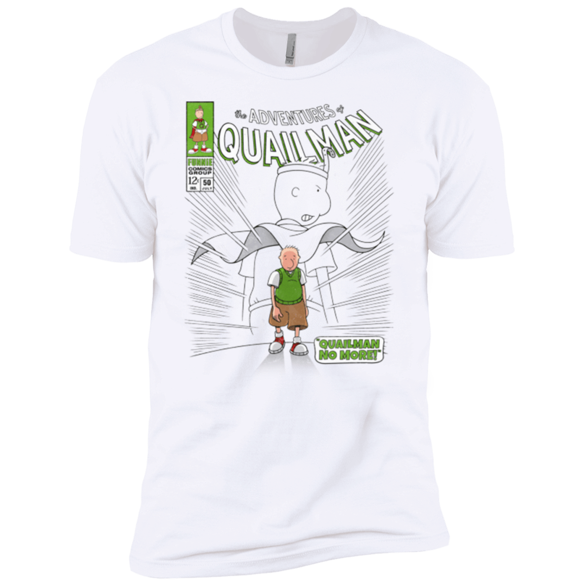 T-Shirts White / YXS Quailman No More Boys Premium T-Shirt