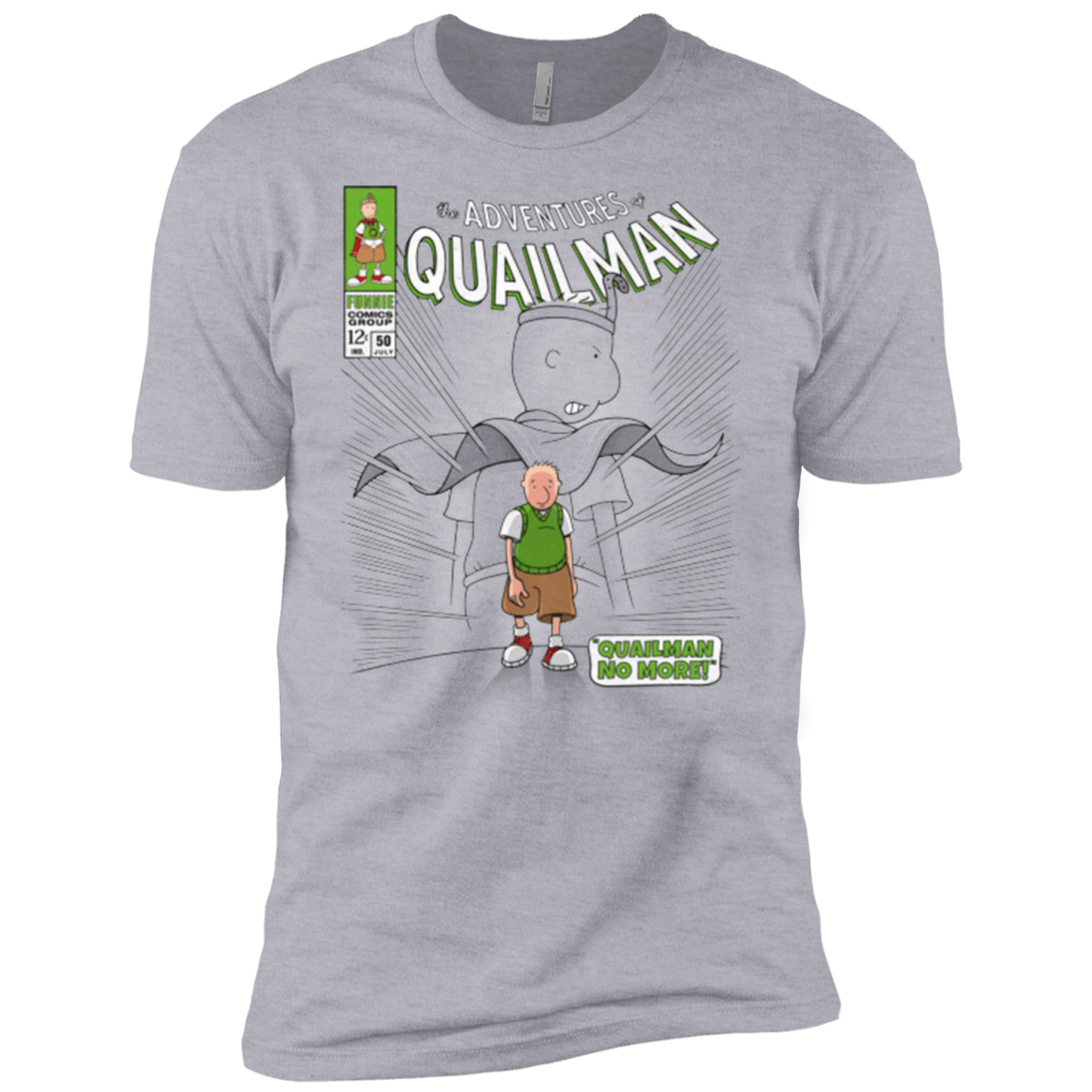 T-Shirts Heather Grey / X-Small Quailman No More Men's Premium T-Shirt