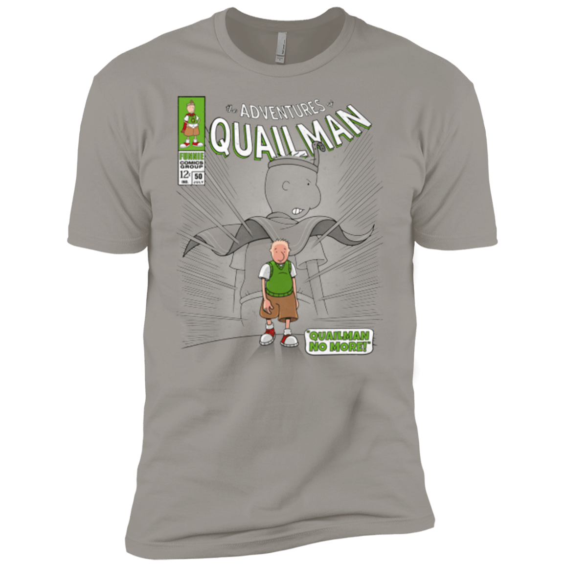 T-Shirts Light Grey / X-Small Quailman No More Men's Premium T-Shirt