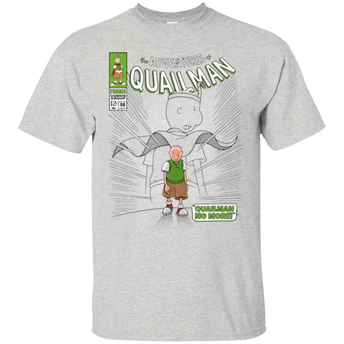 T-Shirts Ash / Small Quailman No More T-Shirt