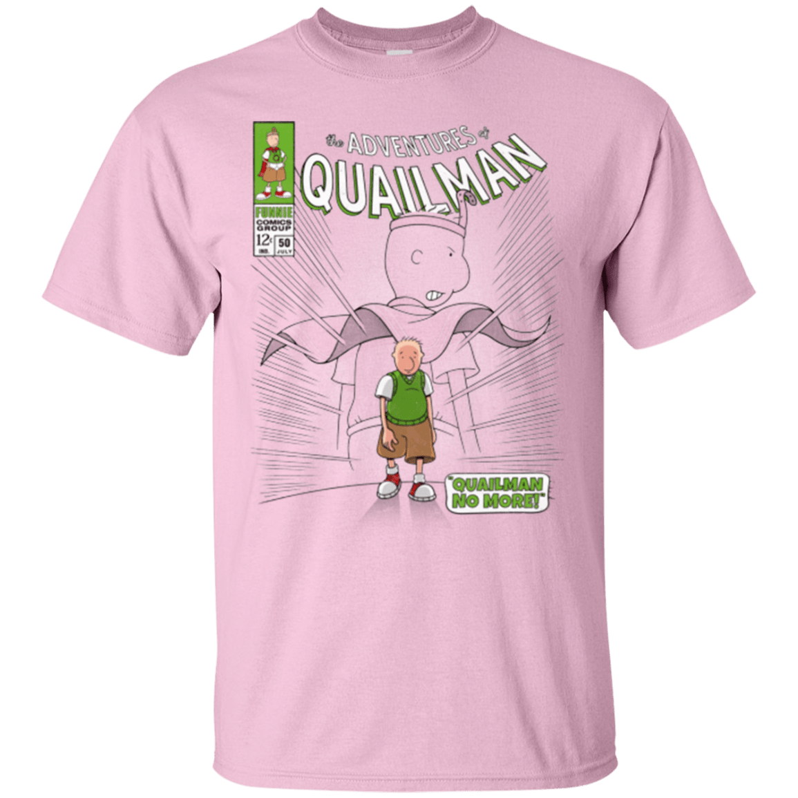 T-Shirts Light Pink / Small Quailman No More T-Shirt