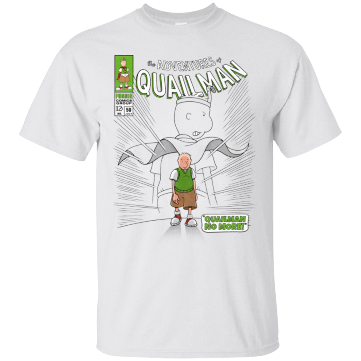 T-Shirts White / Small Quailman No More T-Shirt