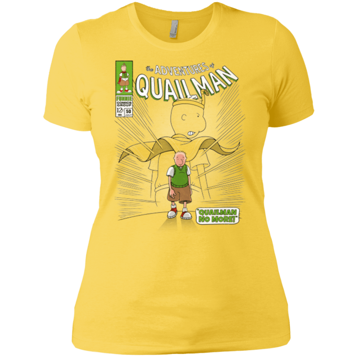 T-Shirts Vibrant Yellow / X-Small Quailman No More Women's Premium T-Shirt