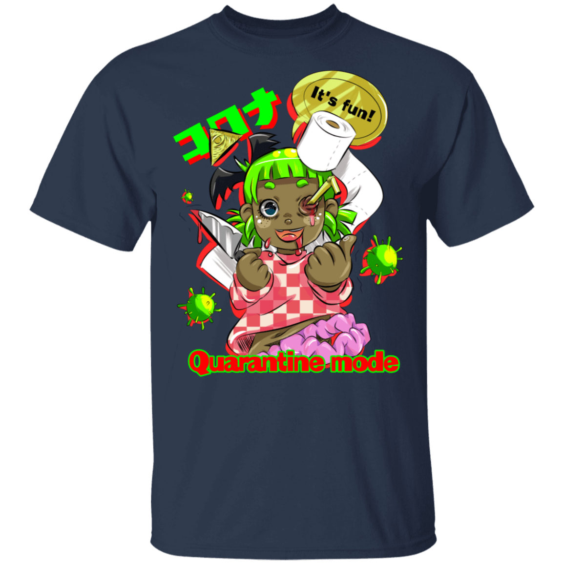 T-Shirts Navy / S Quarantine Mode T-Shirt