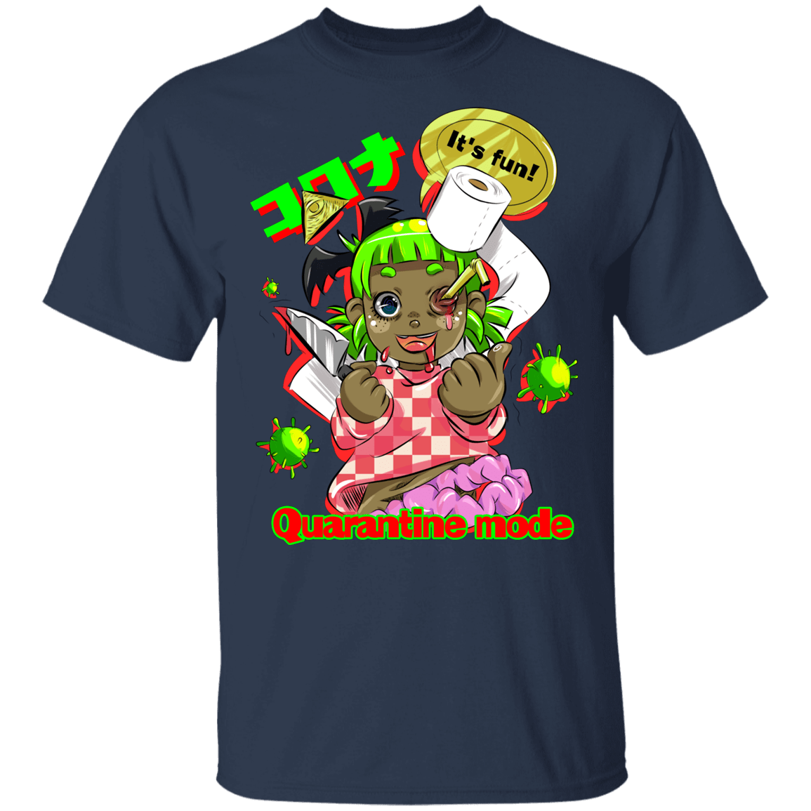 T-Shirts Navy / YXS Quarantine Mode Youth T-Shirt