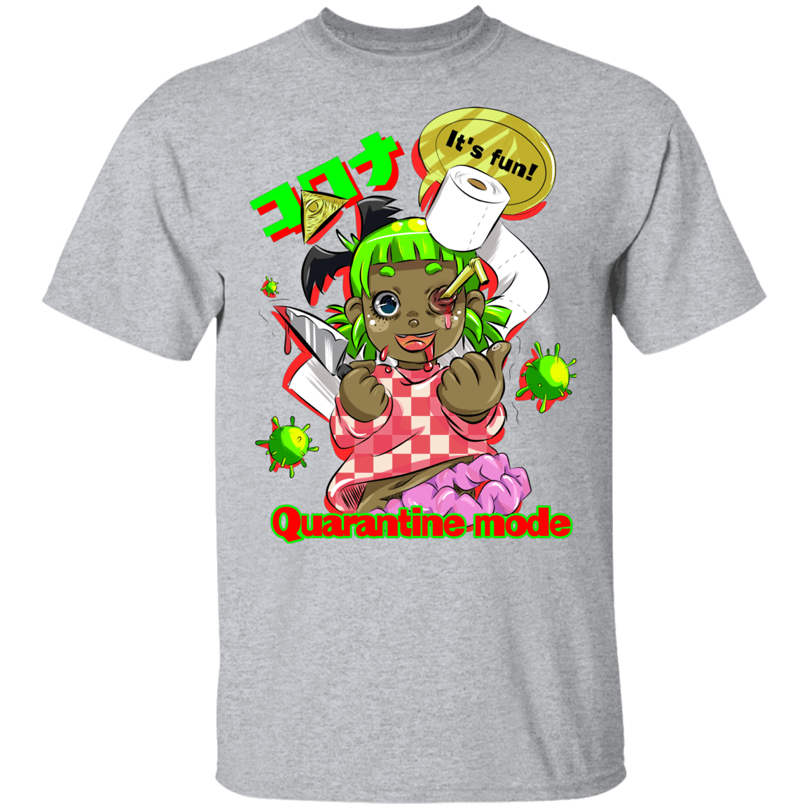 T-Shirts Sport Grey / YXS Quarantine Mode Youth T-Shirt