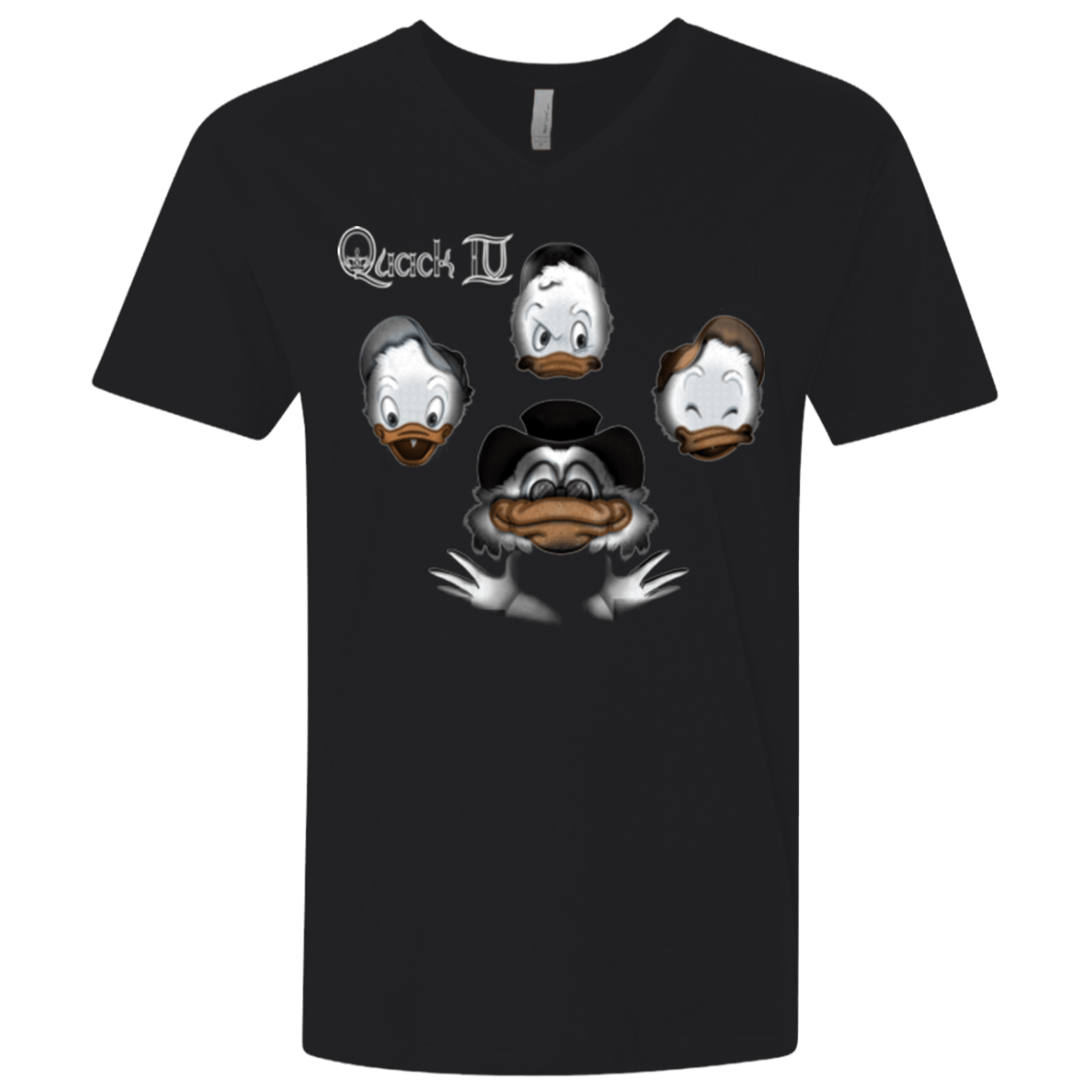 T-Shirts Black / X-Small Quaxk IV Men's Premium V-Neck