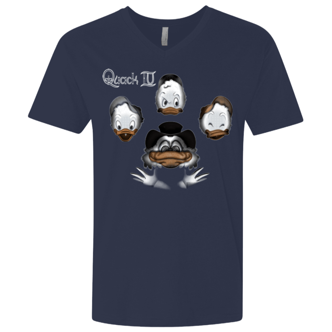 T-Shirts Midnight Navy / X-Small Quaxk IV Men's Premium V-Neck