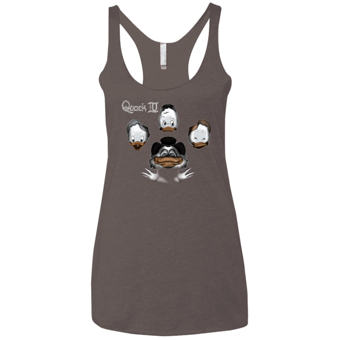 T-Shirts Macchiato / X-Small Quaxk IV Women's Triblend Racerback Tank