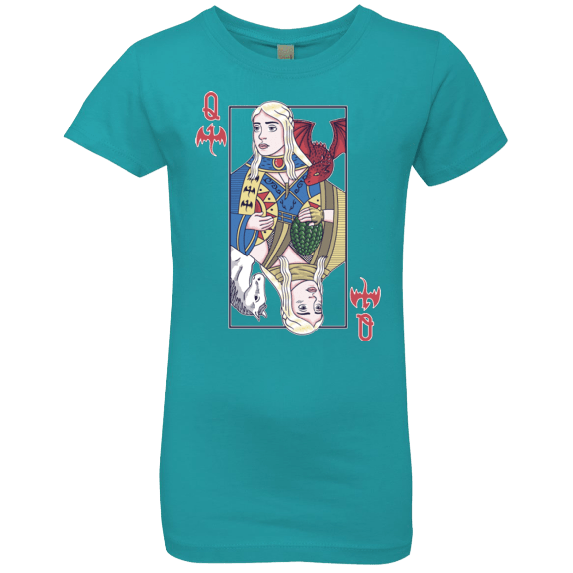 T-Shirts Tahiti Blue / YXS Queen of Dragons Girls Premium T-Shirt