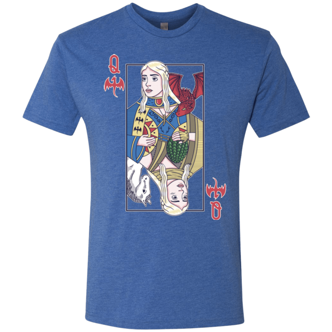 T-Shirts Vintage Royal / Small Queen of Dragons Men's Triblend T-Shirt