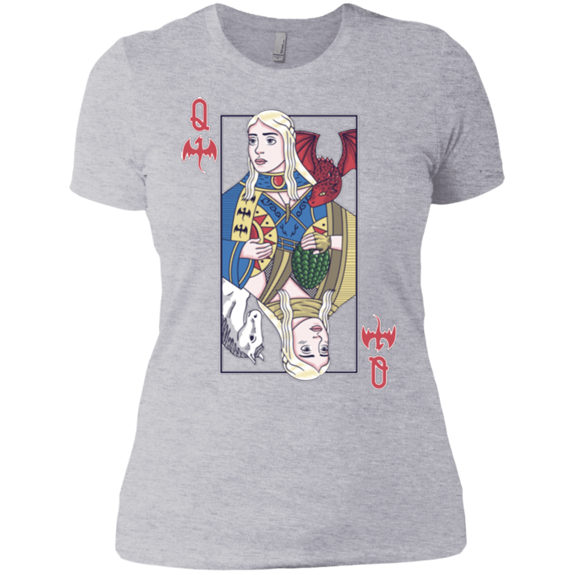 T-Shirts Heather Grey / X-Small Queen of Dragons Women's Premium T-Shirt