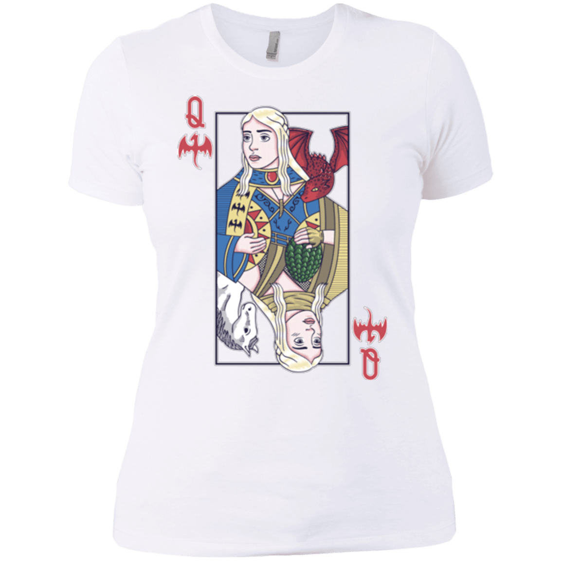 T-Shirts White / X-Small Queen of Dragons Women's Premium T-Shirt