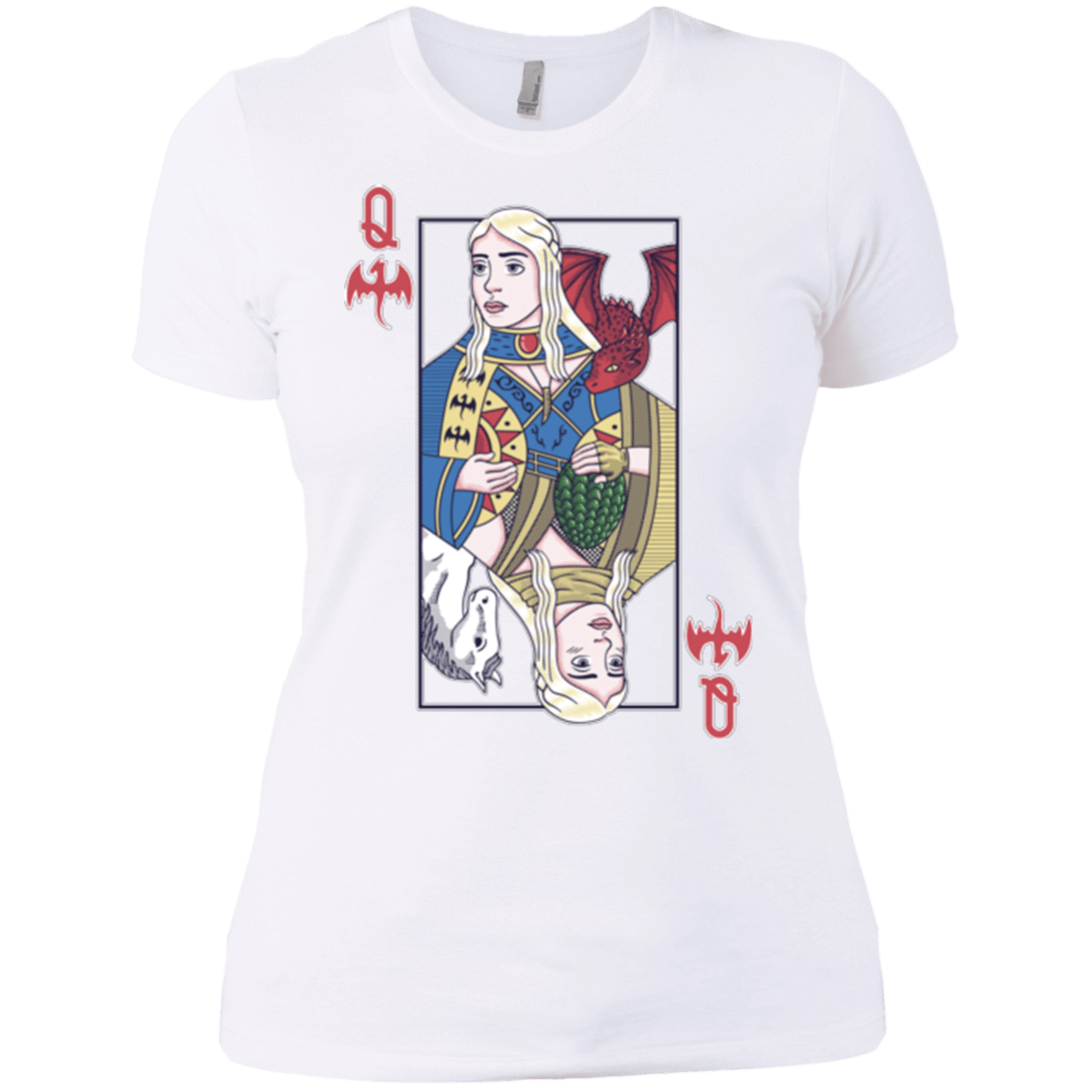 T-Shirts White / X-Small Queen of Dragons Women's Premium T-Shirt