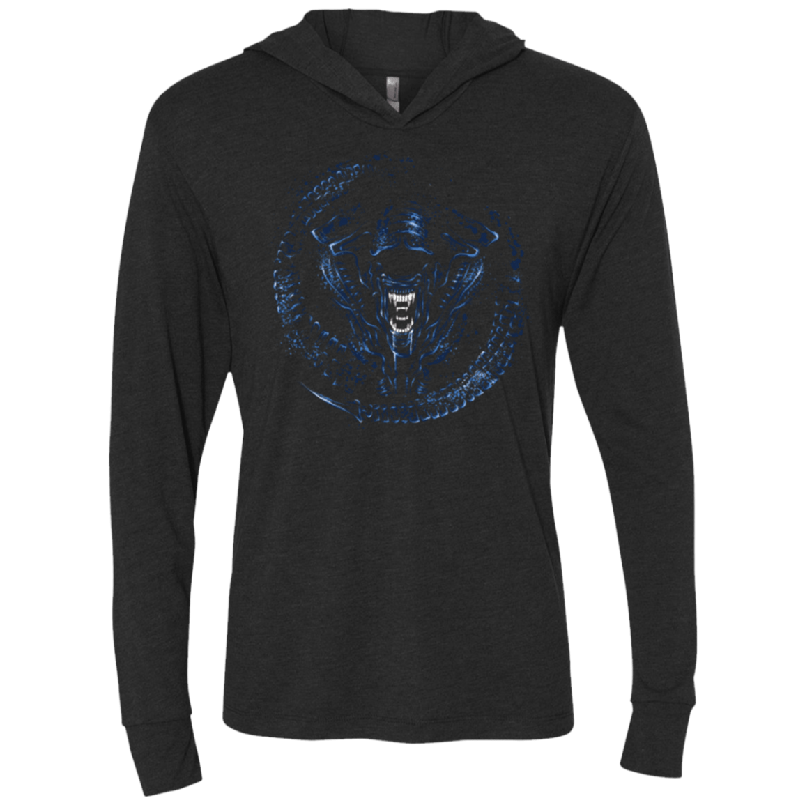 T-Shirts Vintage Black / X-Small Queen Template Triblend Long Sleeve Hoodie Tee