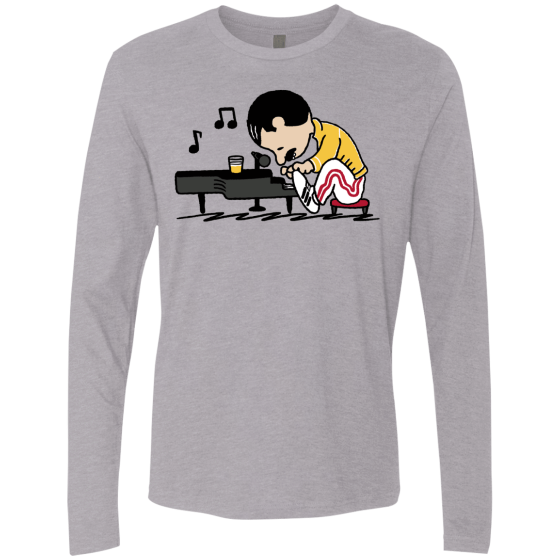 T-Shirts Heather Grey / S Queenuts Men's Premium Long Sleeve