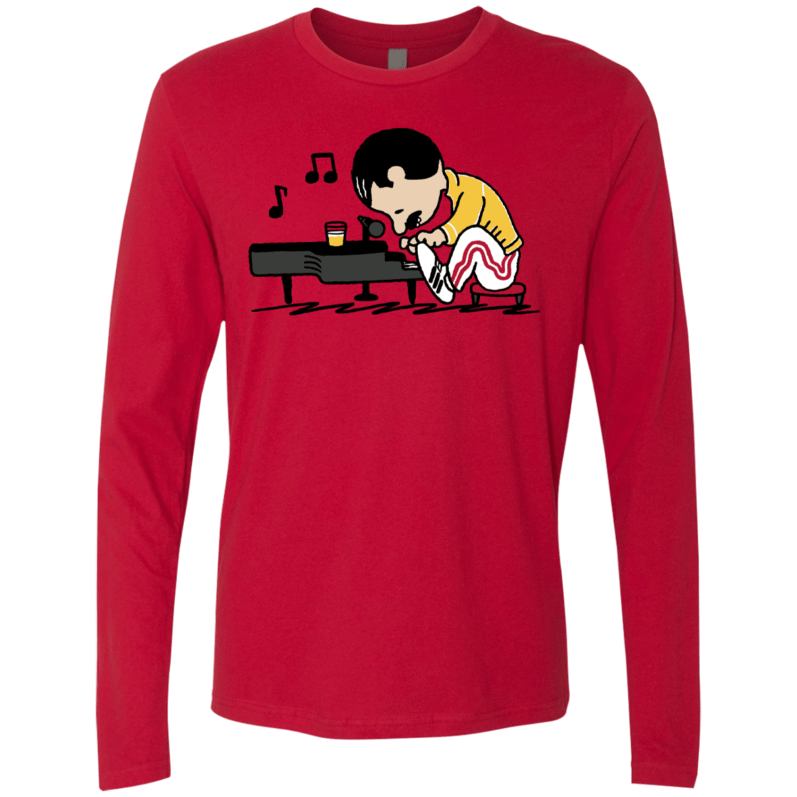 T-Shirts Red / S Queenuts Men's Premium Long Sleeve