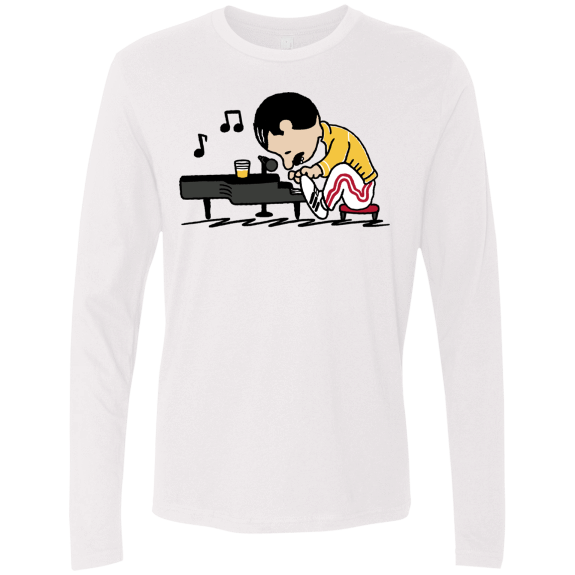 T-Shirts White / S Queenuts Men's Premium Long Sleeve