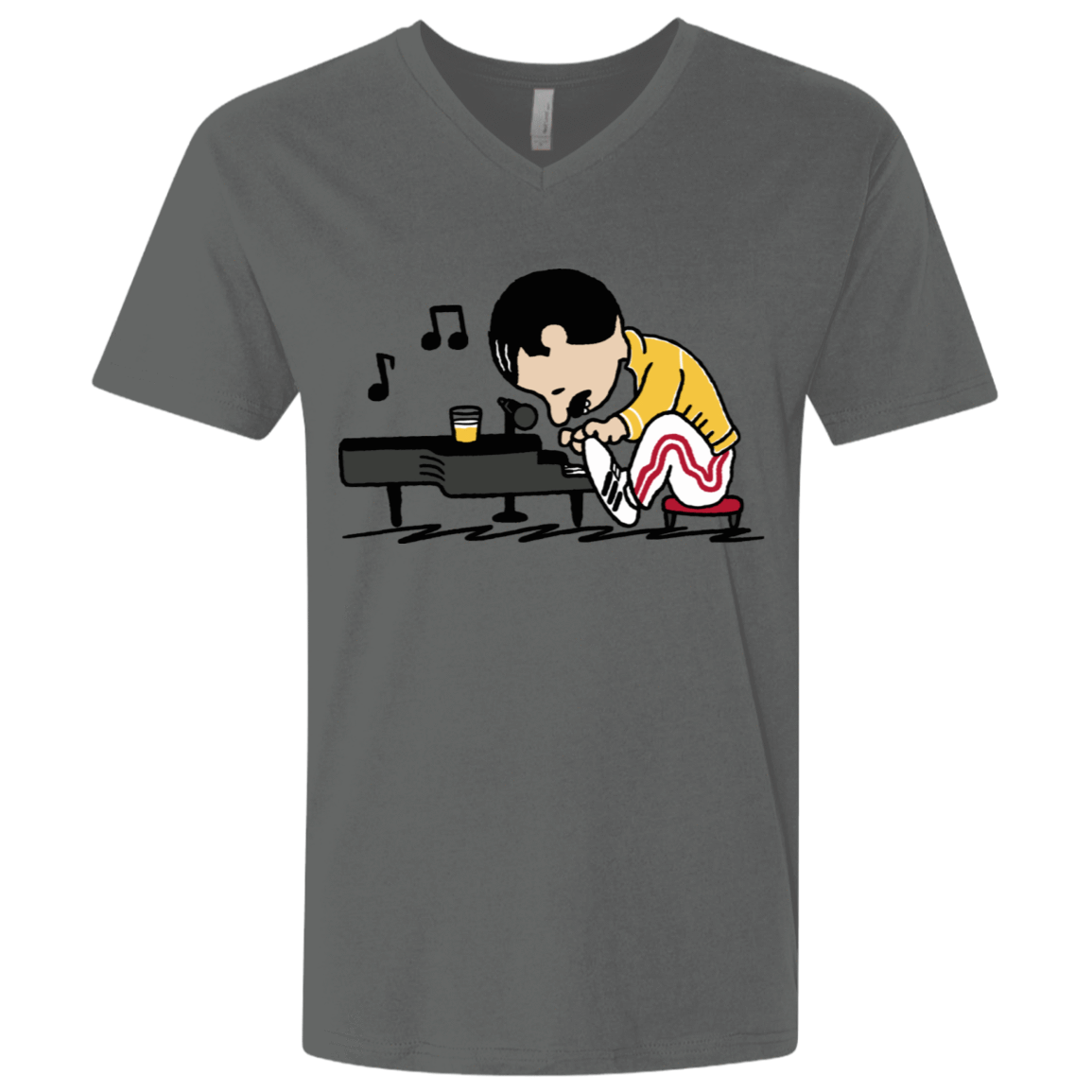 T-Shirts Heavy Metal / X-Small Queenuts Men's Premium V-Neck