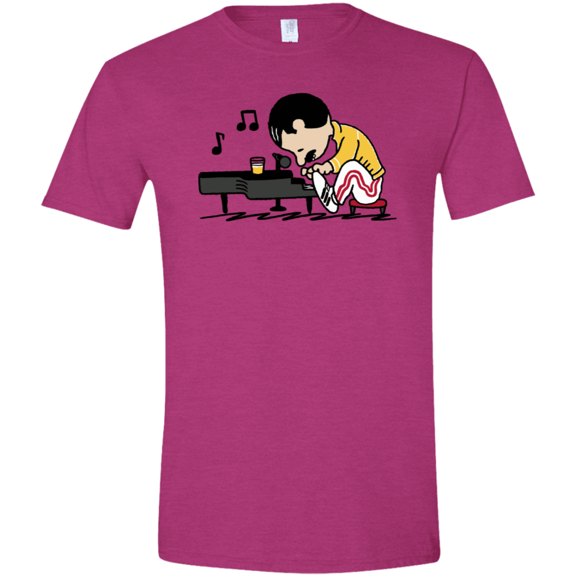 T-Shirts Antique Heliconia / S Queenuts Men's Semi-Fitted Softstyle