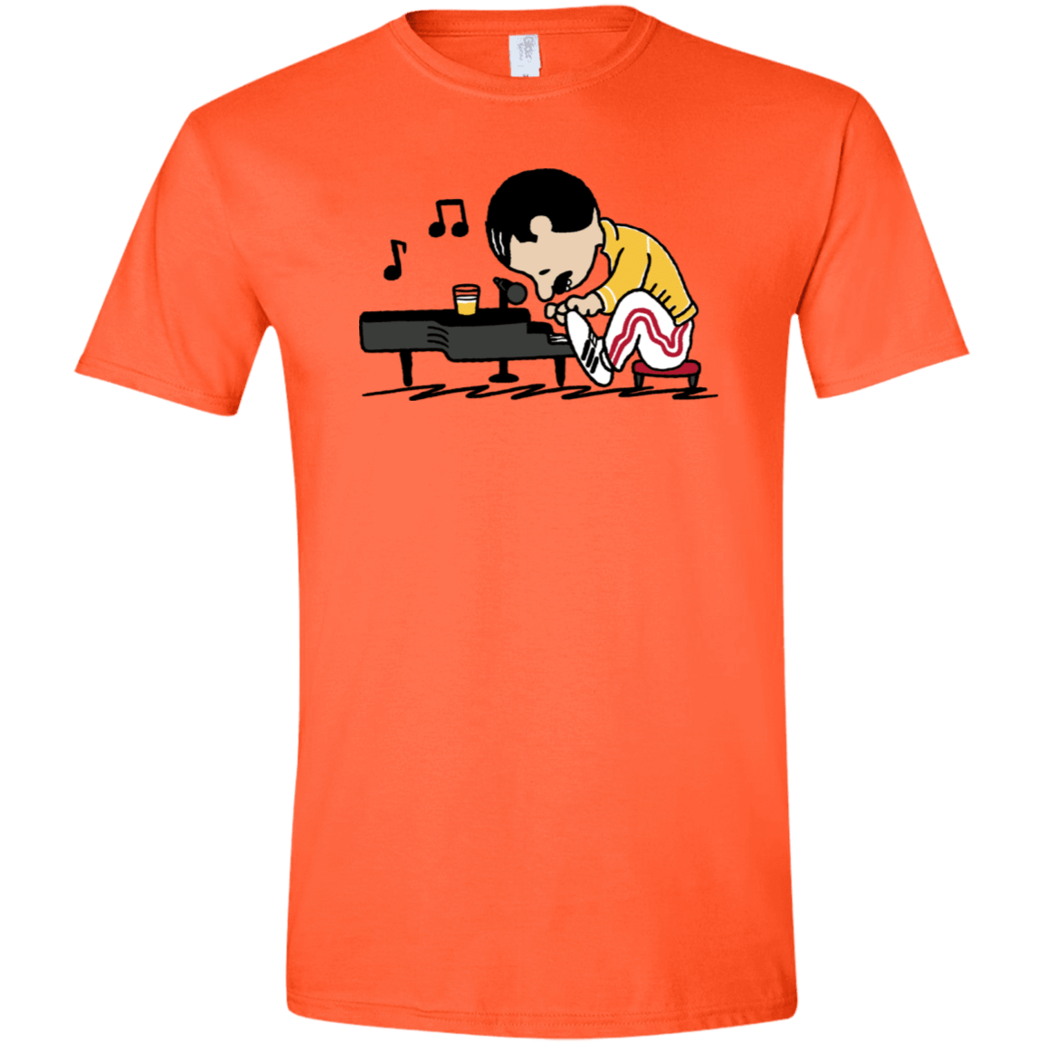 T-Shirts Orange / S Queenuts Men's Semi-Fitted Softstyle