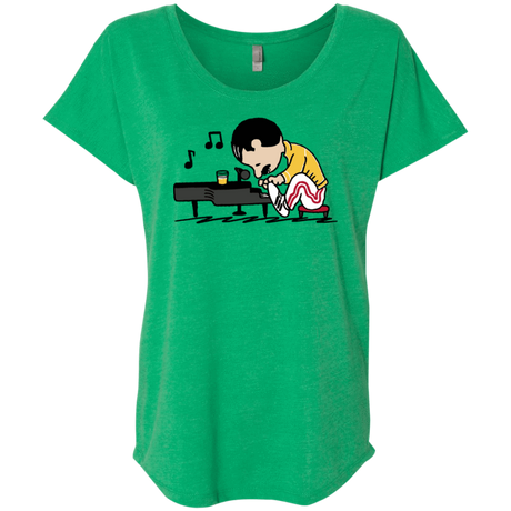 T-Shirts Envy / X-Small Queenuts Triblend Dolman Sleeve