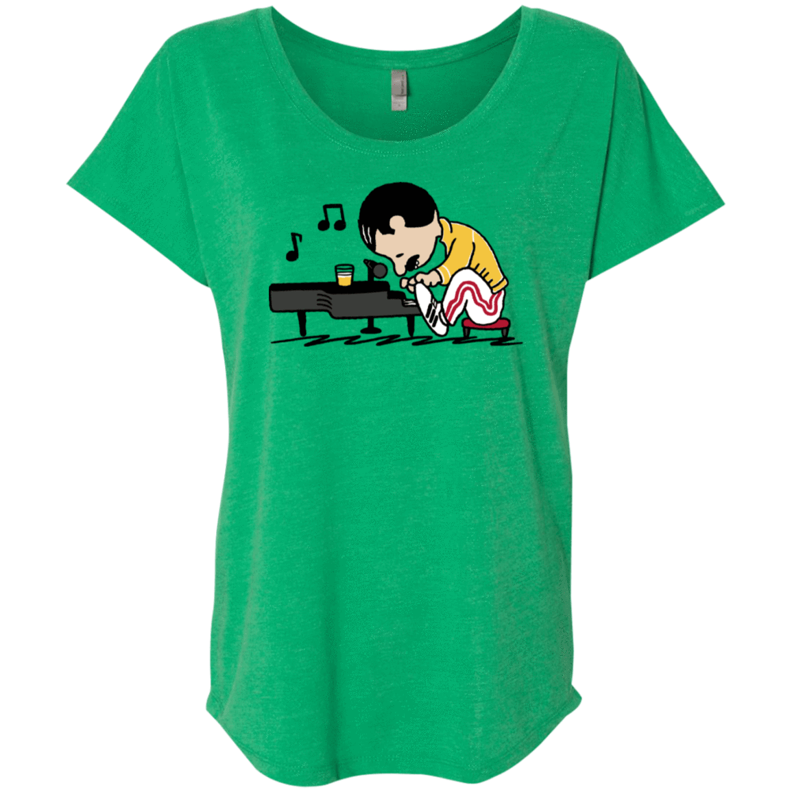 T-Shirts Envy / X-Small Queenuts Triblend Dolman Sleeve