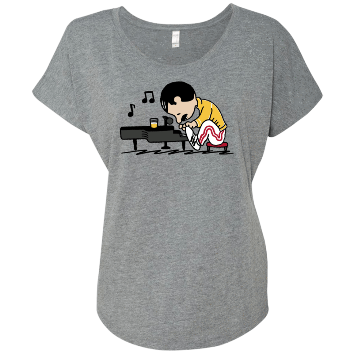 T-Shirts Premium Heather / X-Small Queenuts Triblend Dolman Sleeve